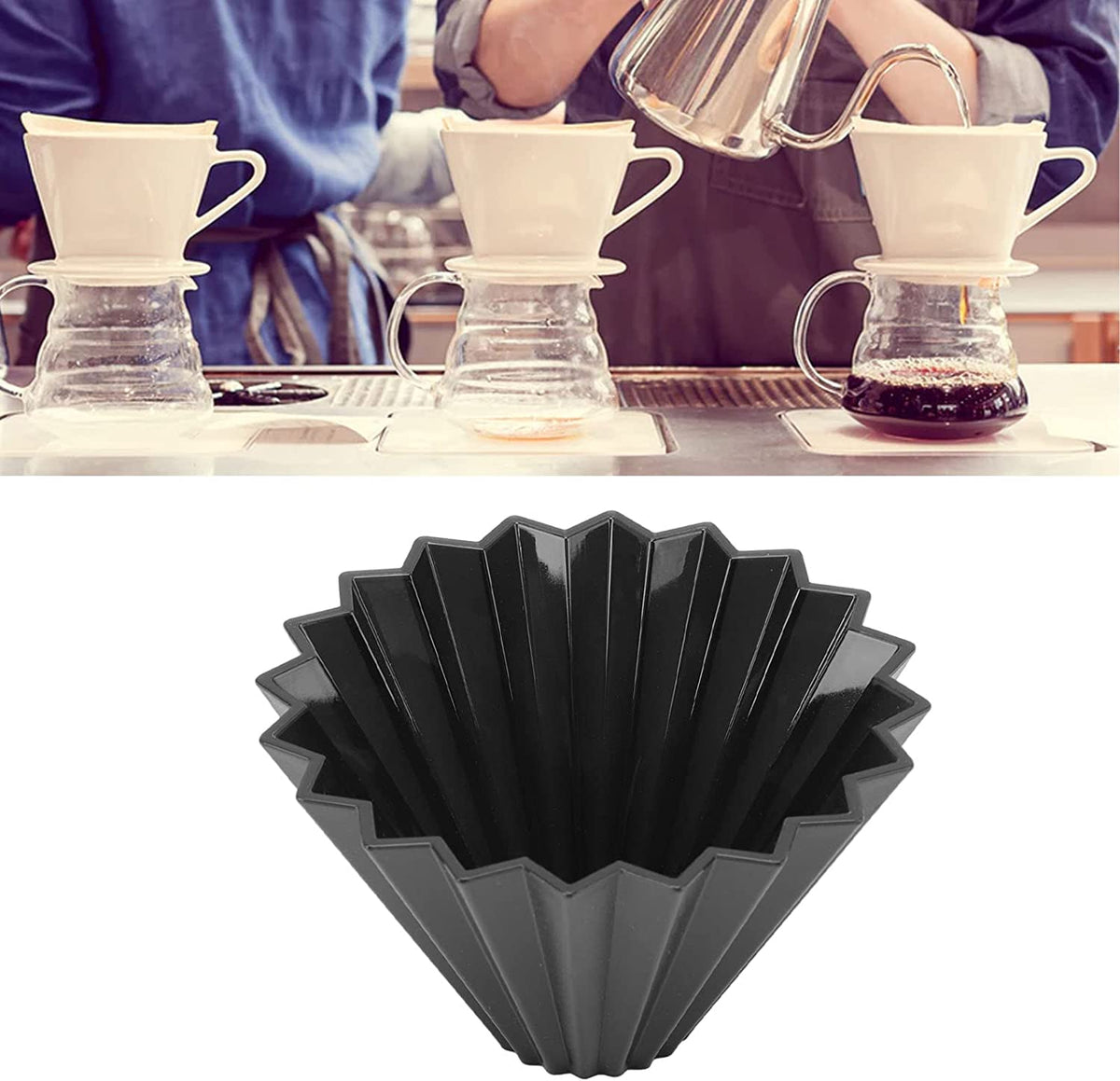 Phễu lọc cà phê hình nón dùng lại được cho pha thủ công - Dripper lọc bằng nhựa resin