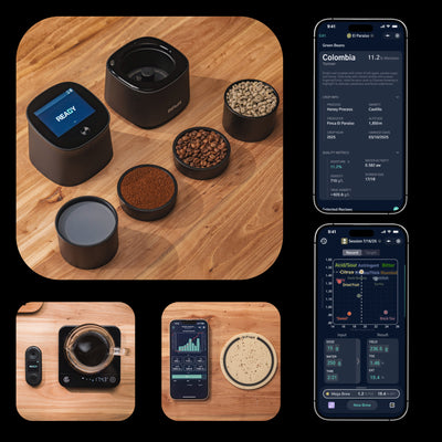 Roast Validation System Ultimate | Omix Plus, Microbalance Ti, R2 Extract, Bean Sweeper, Particle Analysis Coaster