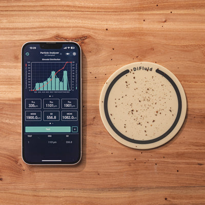 DiFluid Particle Analysis Coaster