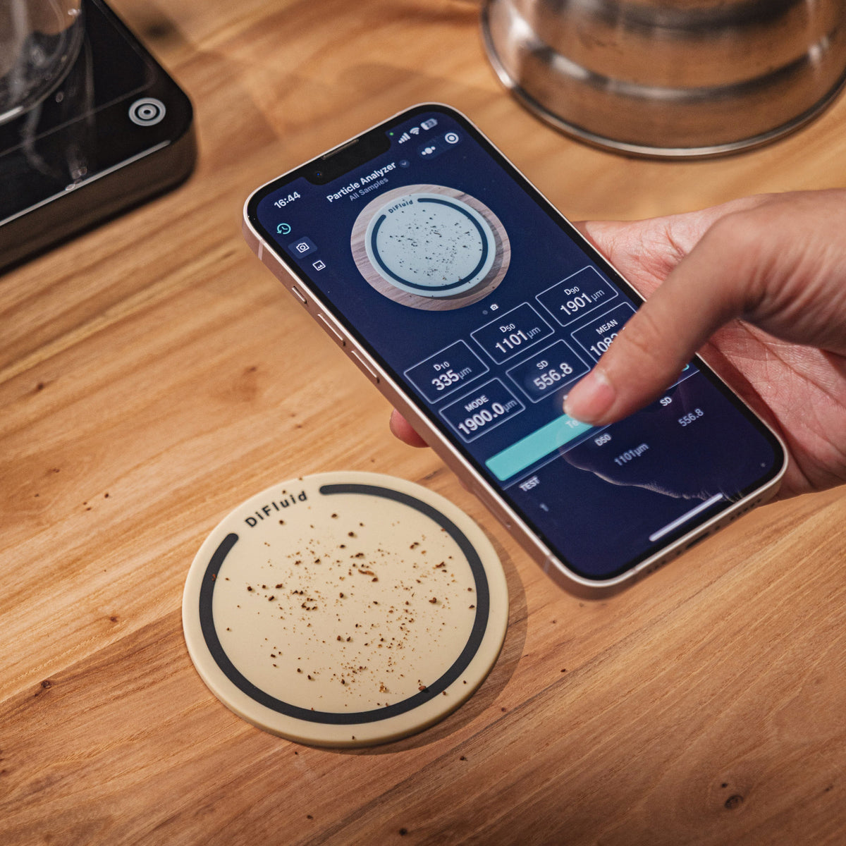 DiFluid Particle Analysis Coaster