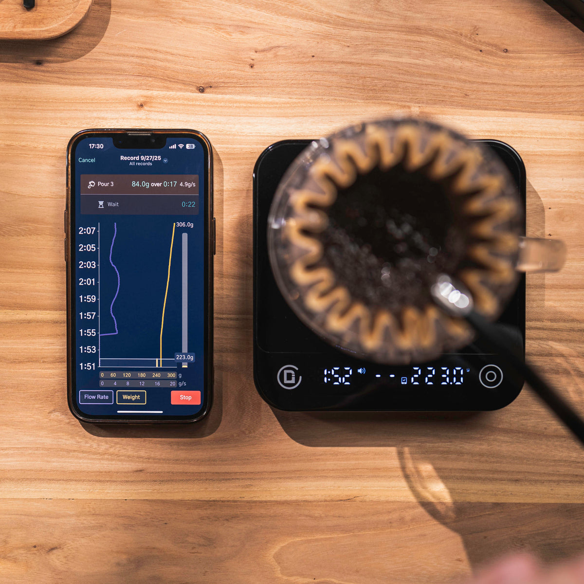 Microbalance Ti - เครื่องชั่งสำหรับชงกาแฟ